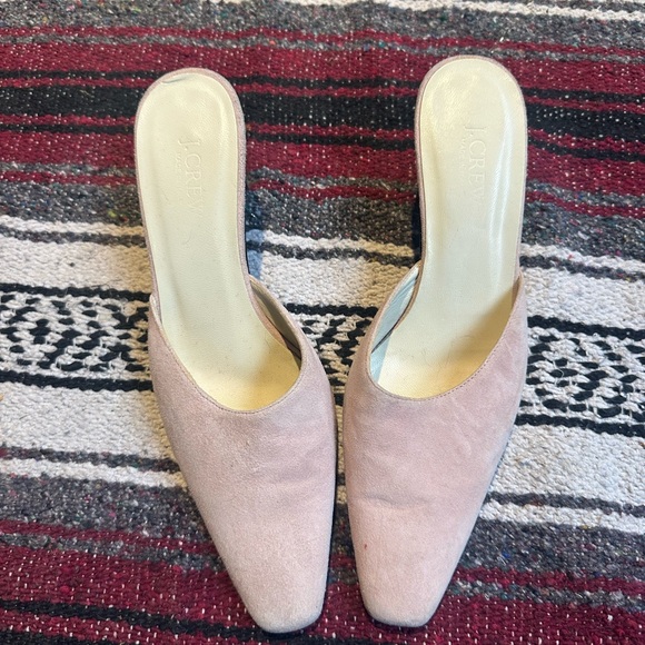 J.Crew Suede Kitten Heel Mules - Picture 9 of 9